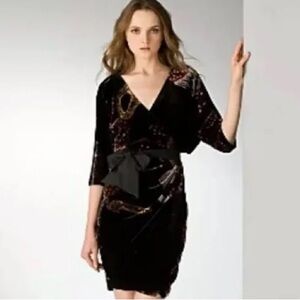 Diane Von Furstenberg Grano Velvet Dress Size 8